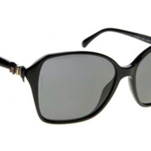 CHANEL Black and Gray Sunglasses
